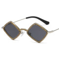 Square Luxury Sunglasses women Brand Designer Ladies Oversized Rhinestone Sunglasses Men eyeglasses For UV400